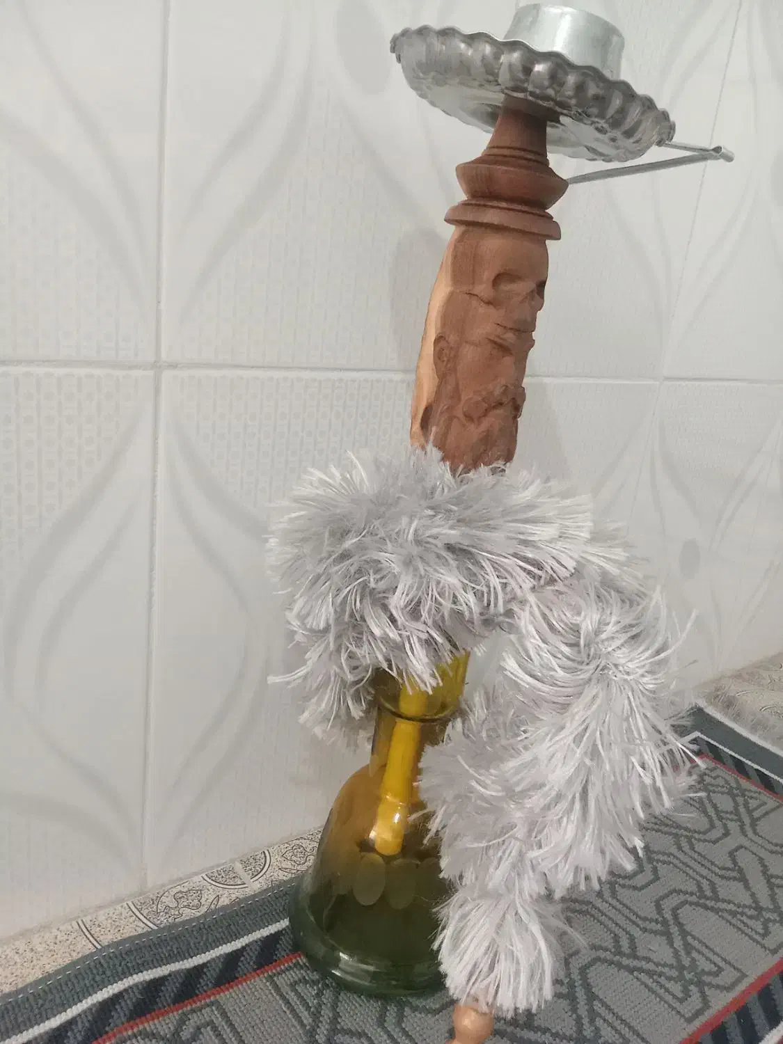 قلیون چوب گردو نو|کلکسیون و سرگرمی|نیشابور, چمبران|دیوار