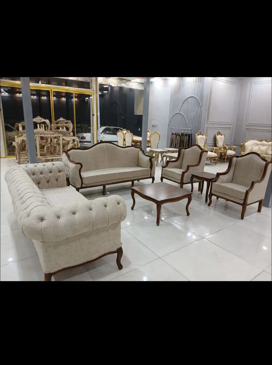 مبل. کویین فرانسوی. تولیدی اذرخش تهران|مبلمان خانگی و میز عسلی|بیرجند, |دیوار