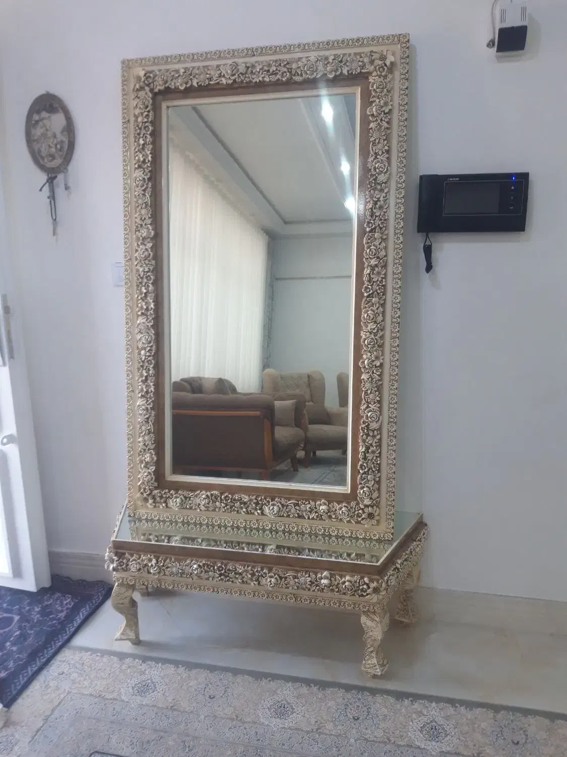 آینه و کنسول ،ساعت ایستاده وکلبه نونو بدون خط وخش|ساعت دیواری و تزئینی|کوهدشت, |دیوار