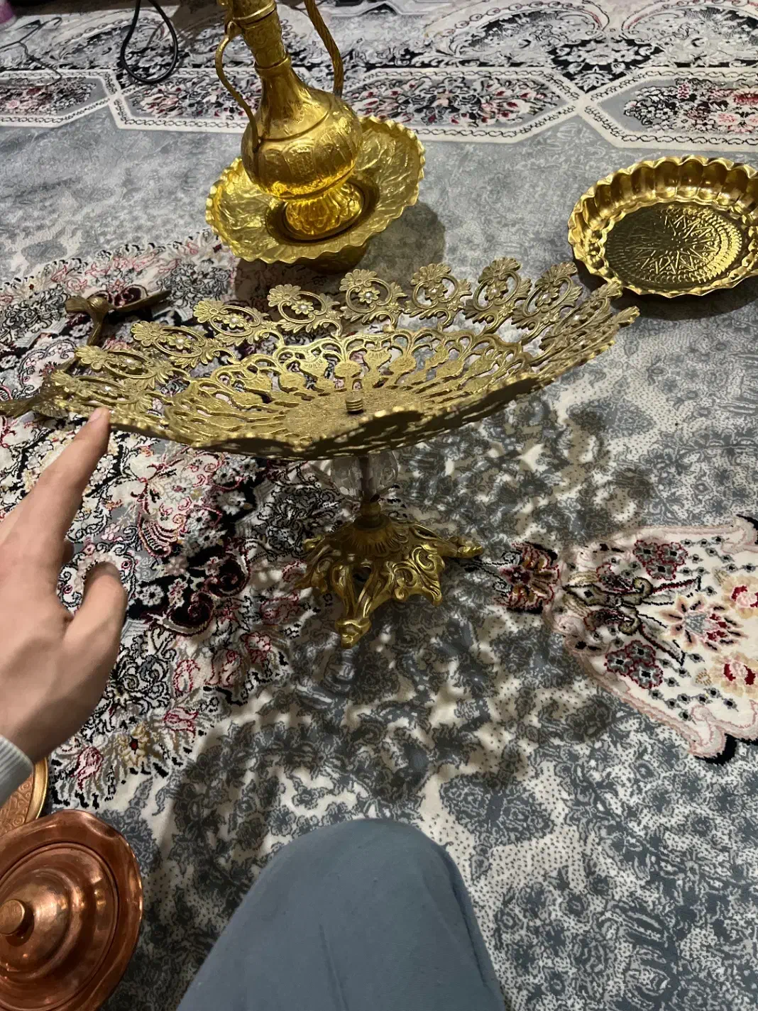 جا میوه ای برنجی|ظروف سرو و پذیرایی|تهران, صاحب الزمان|دیوار