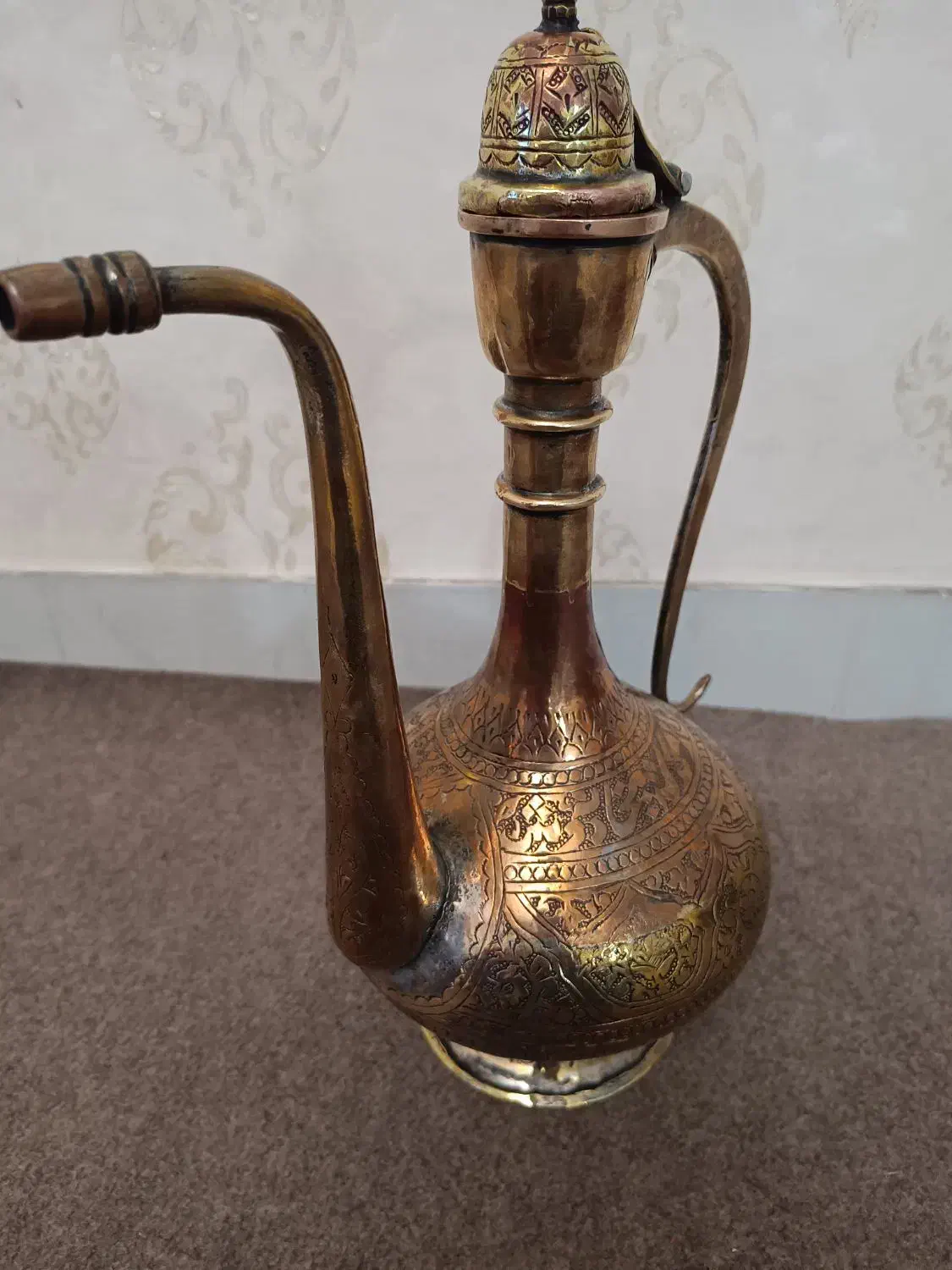 آفتابه نقره|کلکسیون اشیاء عتیقه|مشهد, دانشجو|دیوار