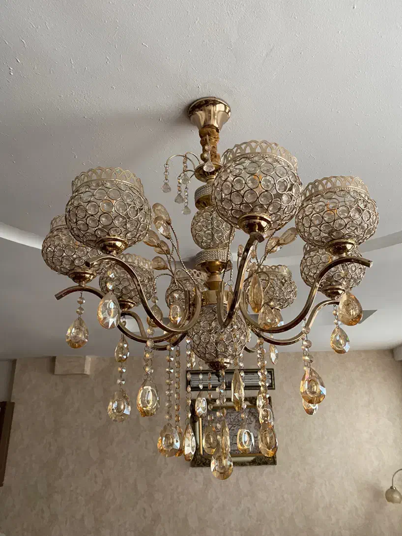 دو تا لوستر و آویز سقفی برنج|لوستر و چراغ آویز|مشهد, موسوی قوچانی|دیوار