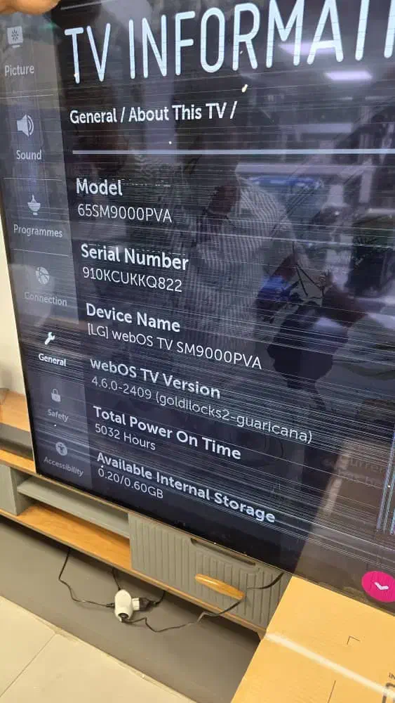 ۶۵ ال جی،|تلویزیون و پروژکتور|سمنان, |دیوار