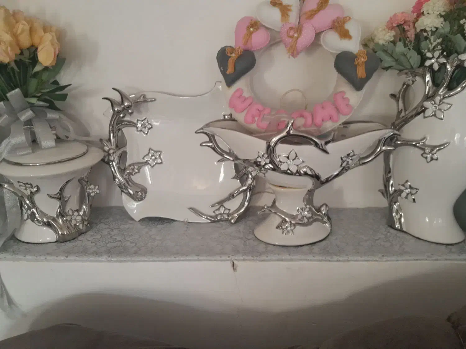 بوفه وظروف دکوری شیک|بوفه، ویترین، کنسول|مرند, |دیوار