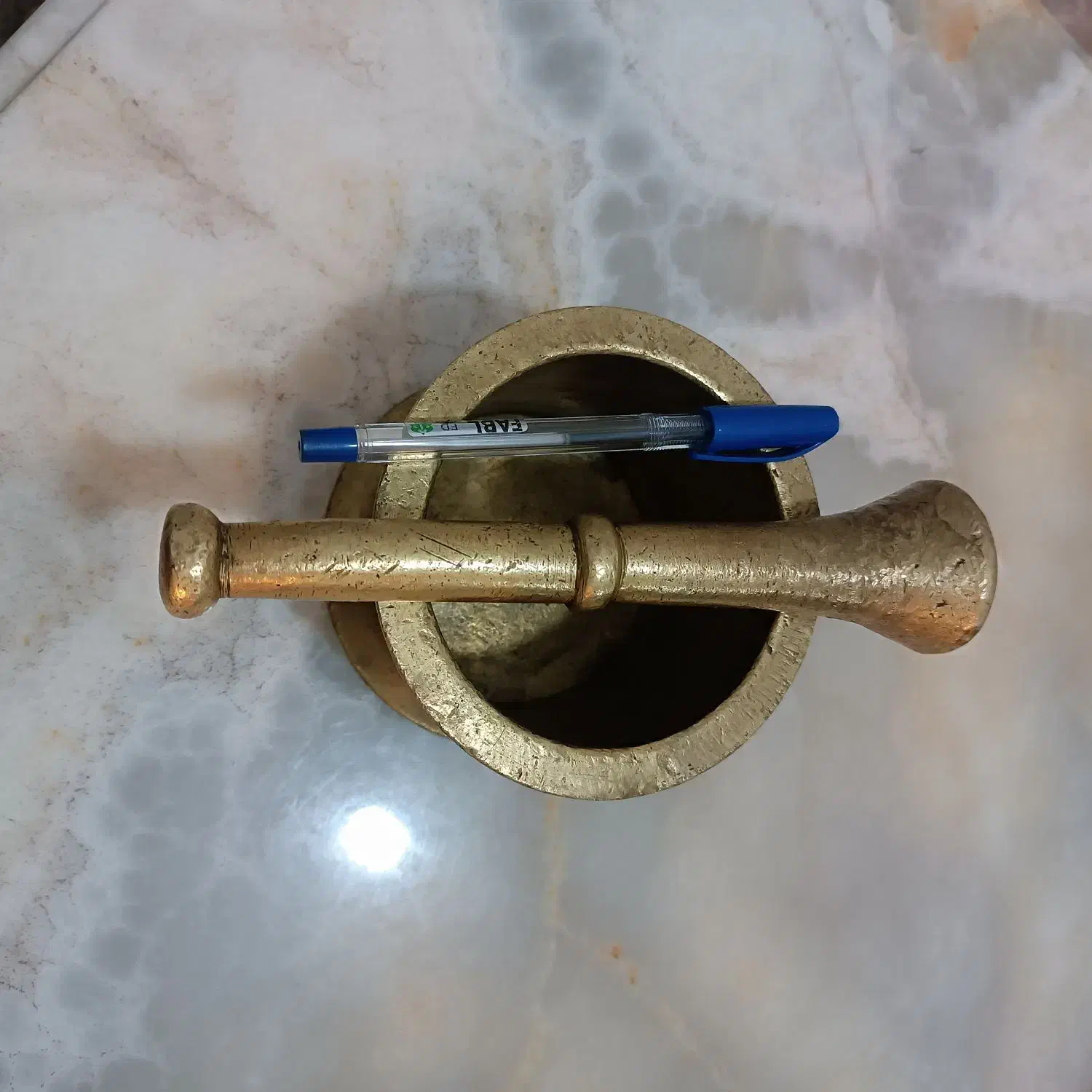 هاونگ قدیمی جنس برنز|ظروف پختوپز|خوی, |دیوار