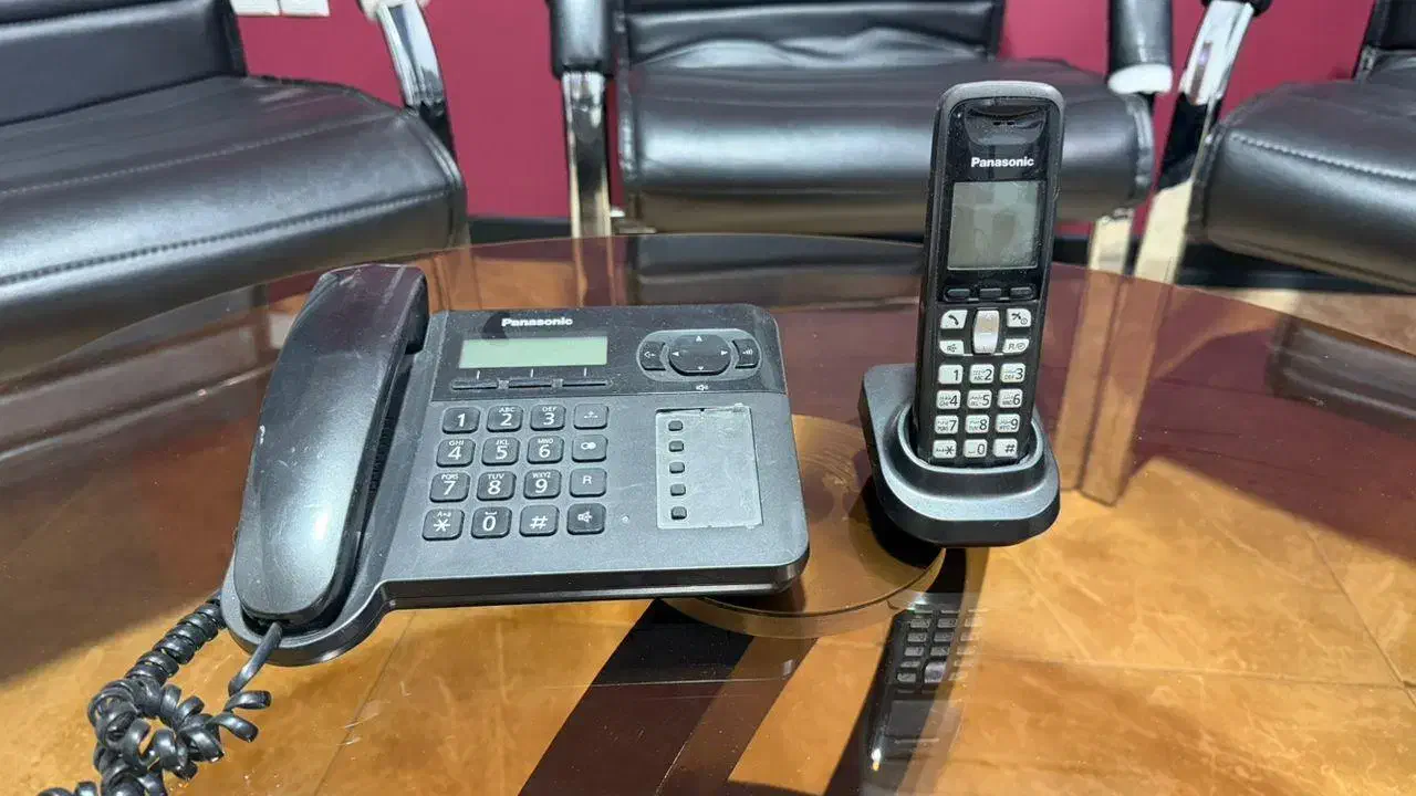 گوشی تلفن پاناسونیک با گوشی بی سیم|تلفن رومیزی|اردستان, |دیوار