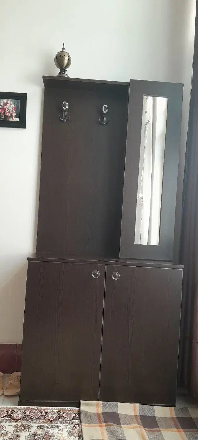 جاکفشی و ساعت ایستاده|جاکفشی، کمد، دراور|کاشمر, |دیوار