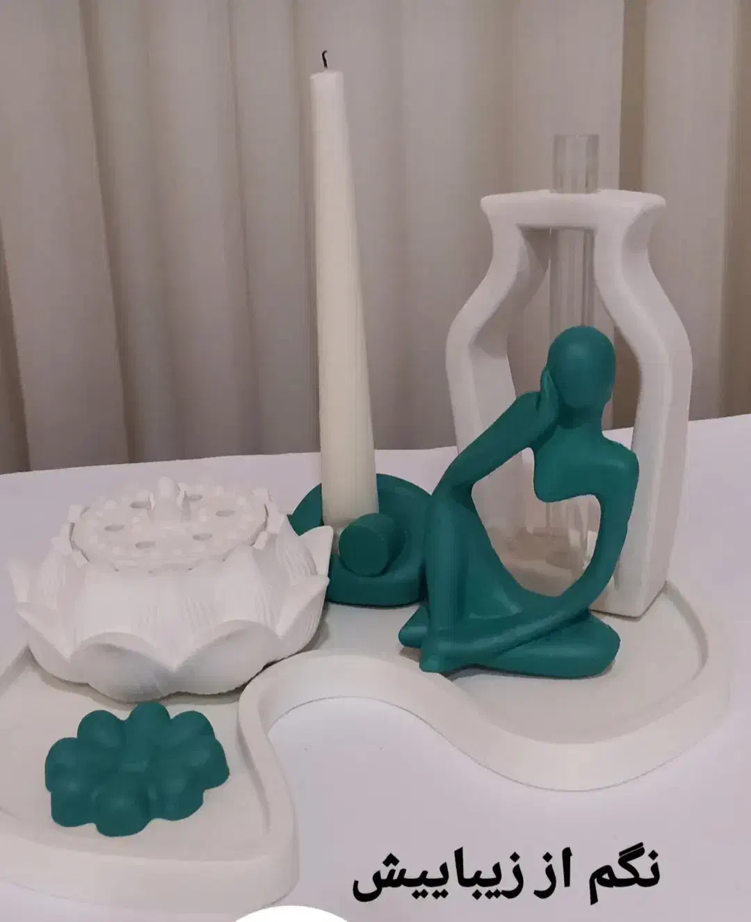 ست جلومبلی ۶ تیکه قیمت ۳۸۷ هزار تومان|صنایع دستی و سایر لوازم تزئینی|گلوگاه, |دیوار