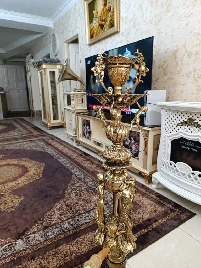 قلیون برنجی سنگین|صنایع دستی و سایر لوازم تزئینی|کرج, شهرک جهان آرا|دیوار