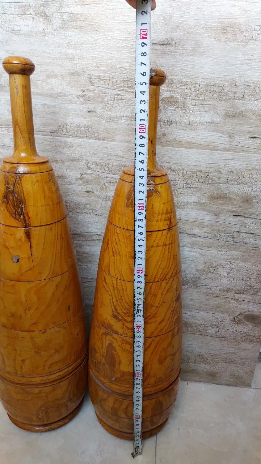 میل زورخانه ای چوبی قدیمی(آنتیک،سالم و سنگین)|تجهیزات ورزشی|تهران, شهرک شهرداری|دیوار