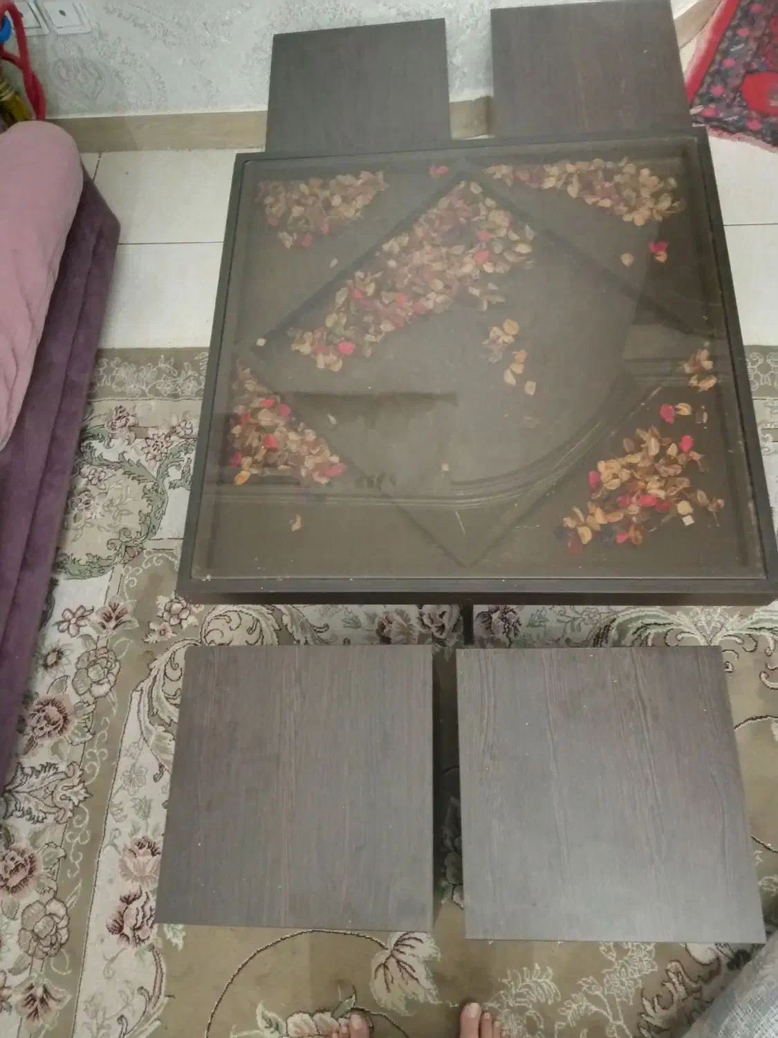 میز عسلی قهوهای|مبلمان خانگی و میز عسلی|نسیمشهر, |دیوار