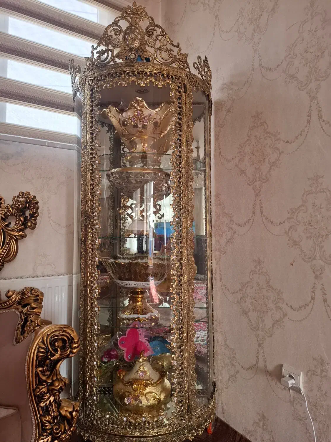 بوفه و ساعت برنز|بوفه، ویترین، کنسول|تبریز, |دیوار