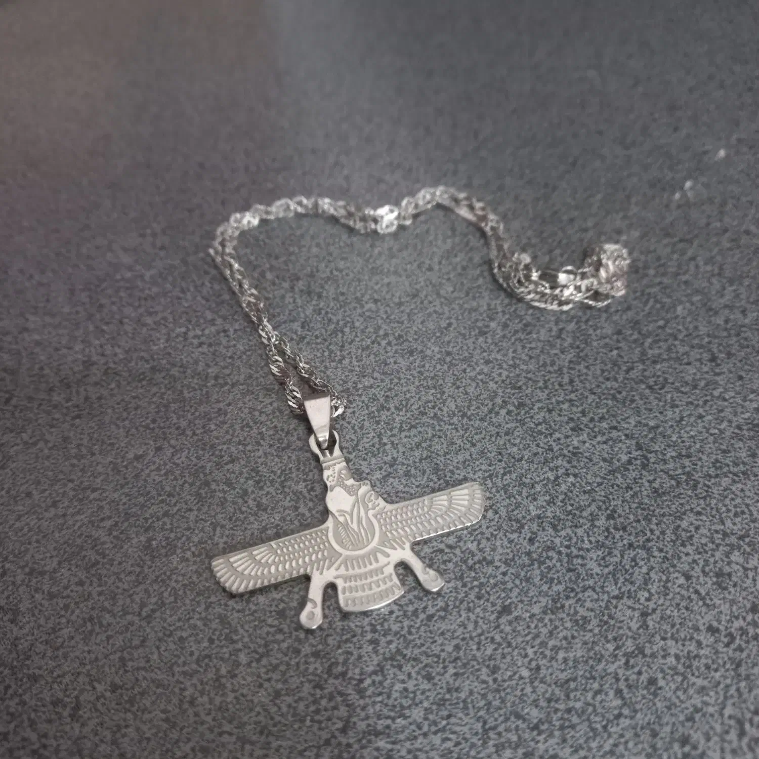 گردنبد استیل فروهر|زیورآلات و اکسسوری|آران و بیدگل, |دیوار