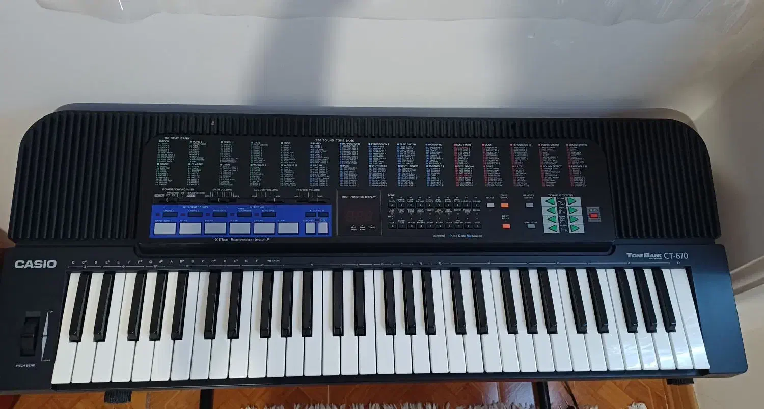 ارگ ژاپنی کاسیو CT670 آکبند|پیانو، کیبورد، آکاردئون|قم, پردیسان|دیوار