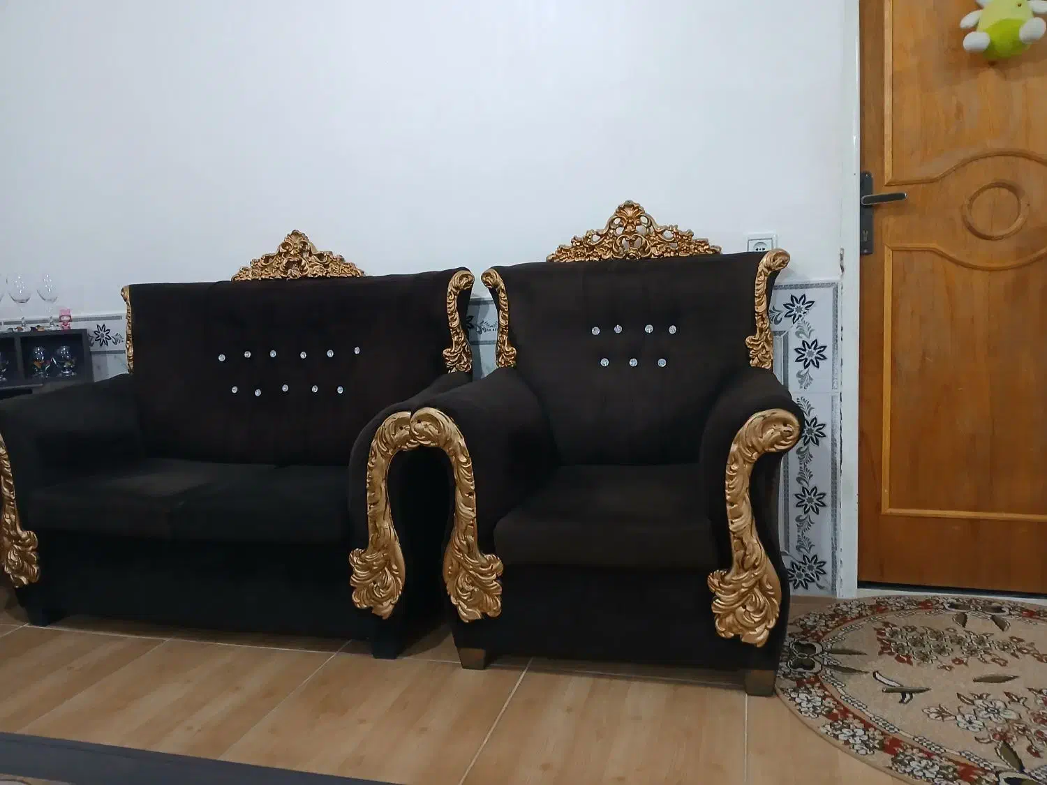 مبل قهوه ای|مبلمان خانگی و میز عسلی|کوهدشت, |دیوار