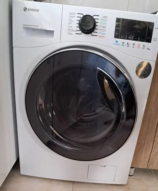 ماشین لباسشویی اسنوا ۹ کیلویی اکتا پلاس|ماشین لباسشویی و خشک‌کن لباس|بروجرد, |دیوار