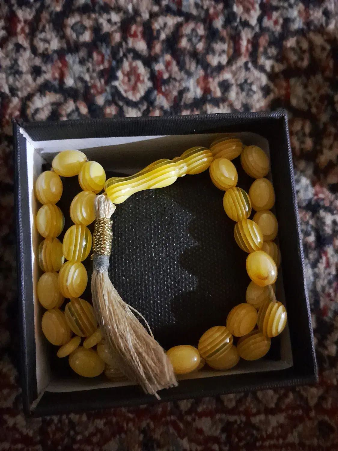 تسبیح سندلوس کره عسل|کلکسیون اشیاء عتیقه|کرج, حیدرآباد|دیوار