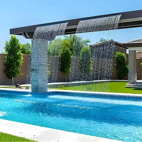 آبنما دیواری کرتین آب استخری نازل فواره ای|مصالح و تجهیزات ساختمان|یزد, |دیوار