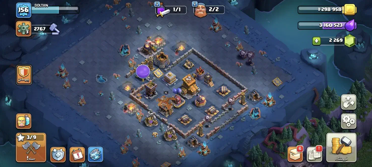 بازی کلش آف کلنز تان 15 5 ستاره تقریبا مکس|کنسول، بازی ویدئویی و آنلاین|بیرجند, |دیوار