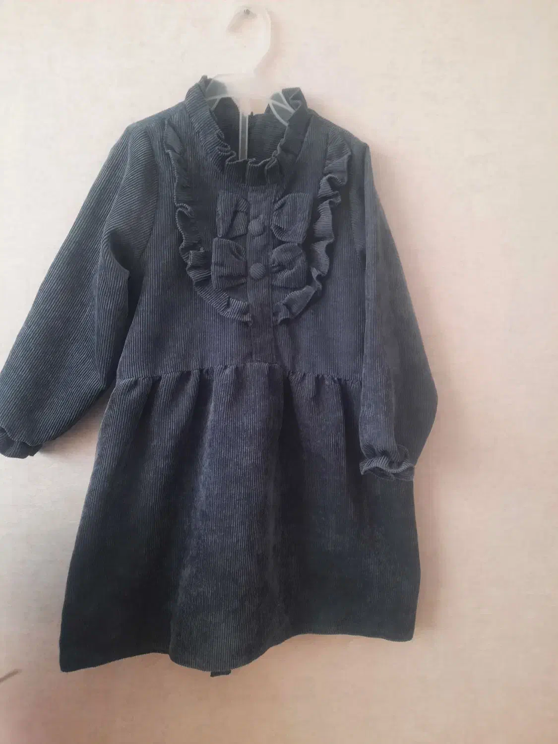 پیراهن مخمل گرم بالا نو|کفش و لباس بچه|ری, دیلمان|دیوار