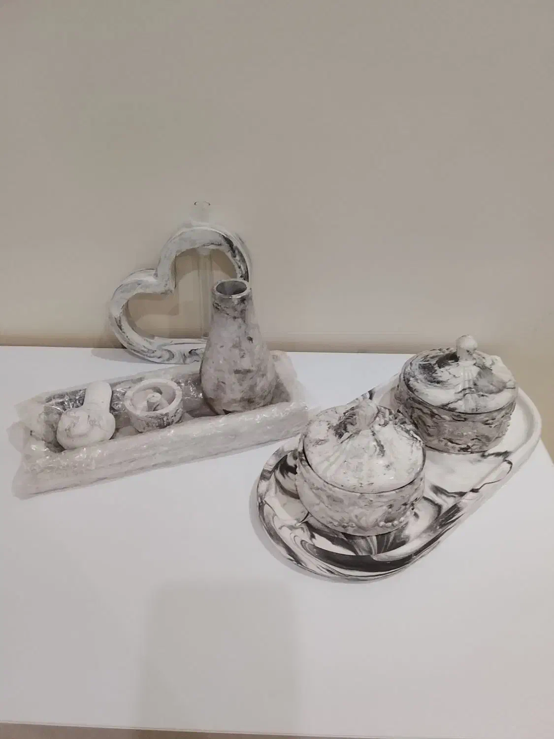 سه تیکه جنس سنگ مصنوعی نونو اکبند|صنایع دستی و سایر لوازم تزئینی|کرج, شهرک فهمیده|دیوار