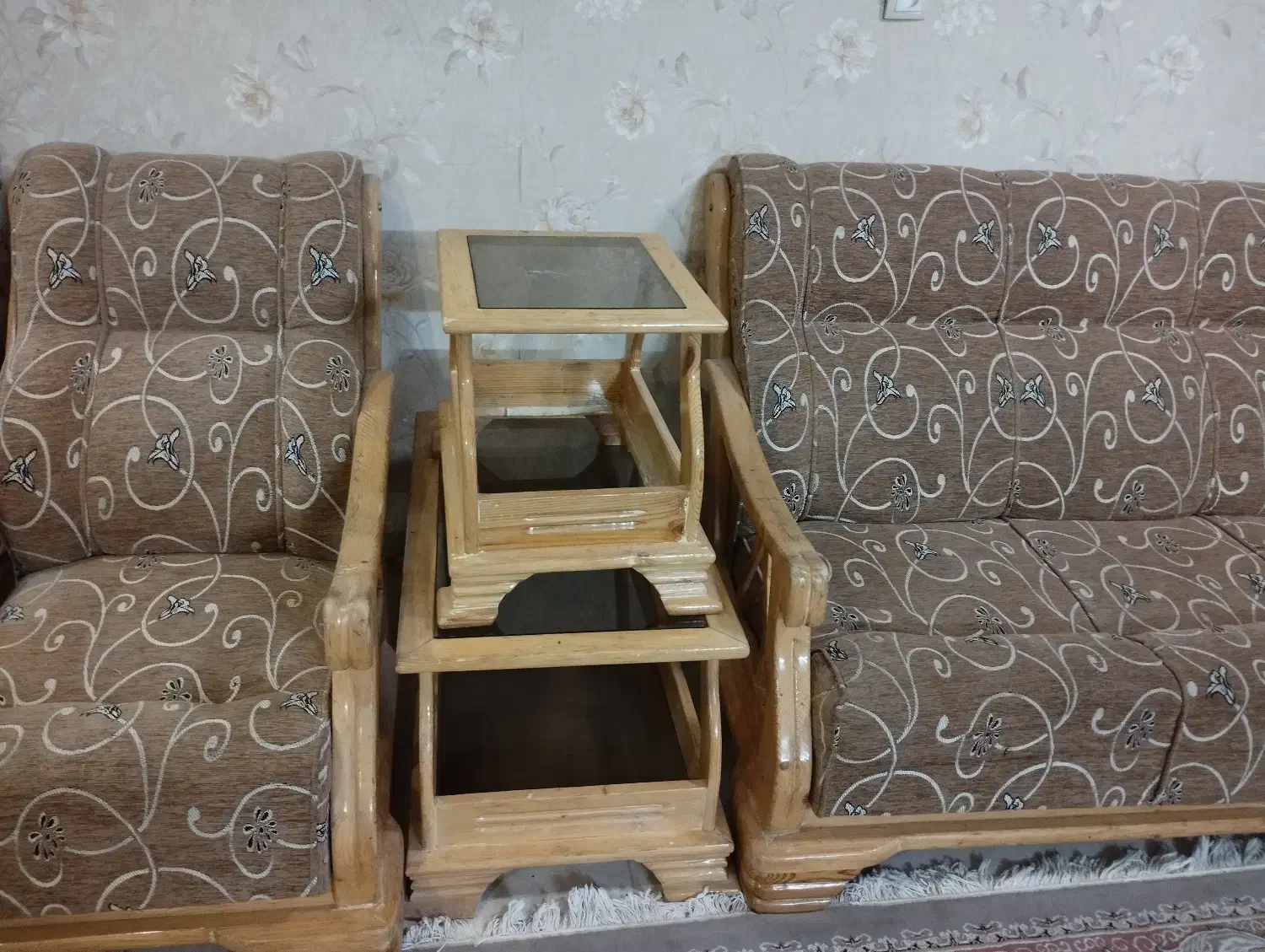 مبل چوبی|مبلمان خانگی و میز عسلی|خرمدره, |دیوار