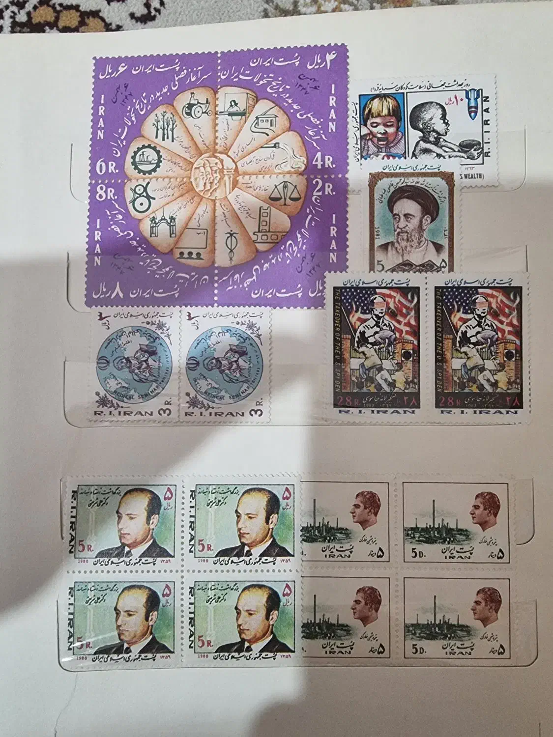 تمبر کلکسیونی شاهی و اوایل انقلاب|کلکسیون سکه، تمبر، اسکناس|سنندج, |دیوار