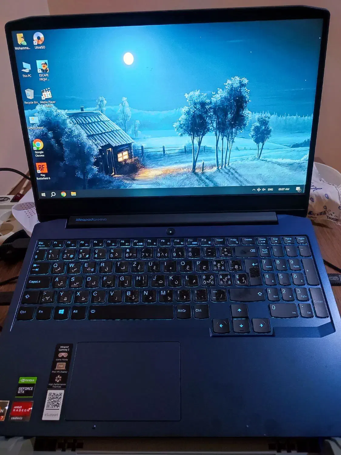 ideapad Gaming 3 لپ تاپ|رایانه همراه|خمینی‌شهر, |دیوار