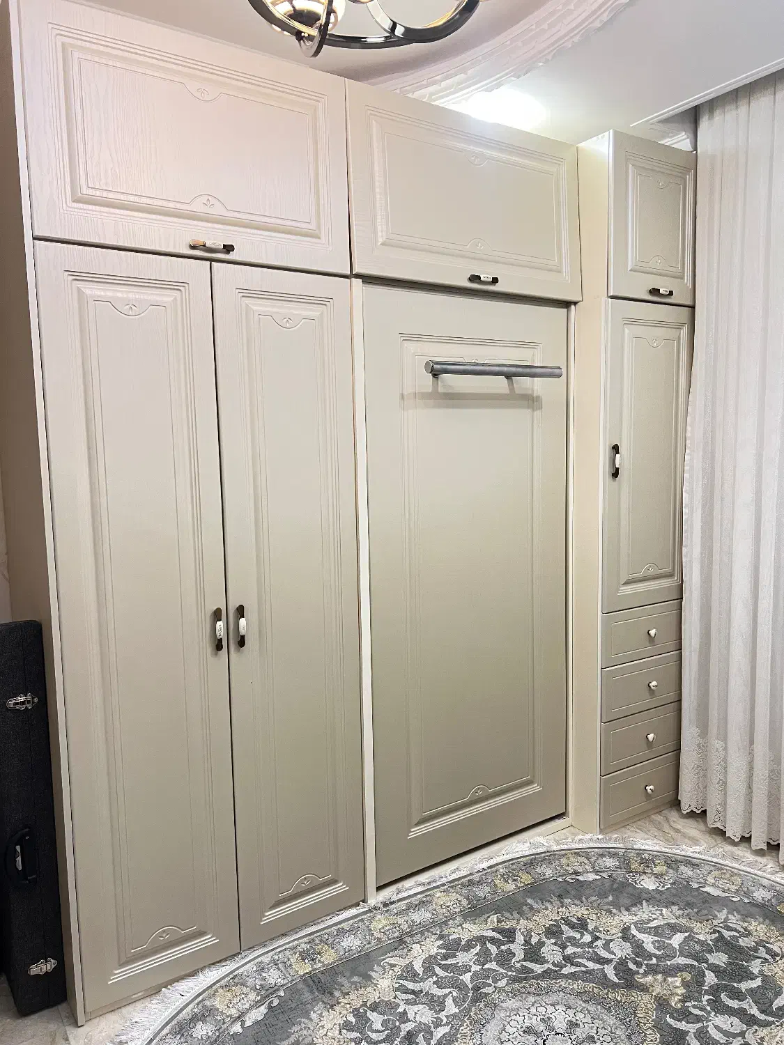 تخت کم‌جا همراه کمد و میز تحریر ممبران ساخت سفارش|تخت و سرویس خواب|تهران, امیریه|دیوار