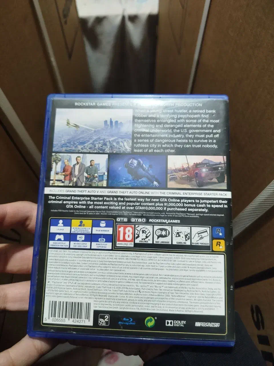 دیسک gta v ps4|کنسول، بازی ویدئویی و آنلاین|کرج, کوی مدرس|دیوار