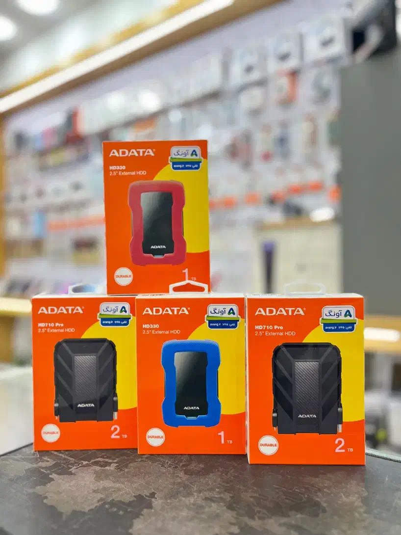 هارد اکسترنال ADATA و WD وسترن دیجیتال ، ای‌دیتا|قطعات و لوازم جانبی رایانه|شیراز, میدان قائم|دیوار