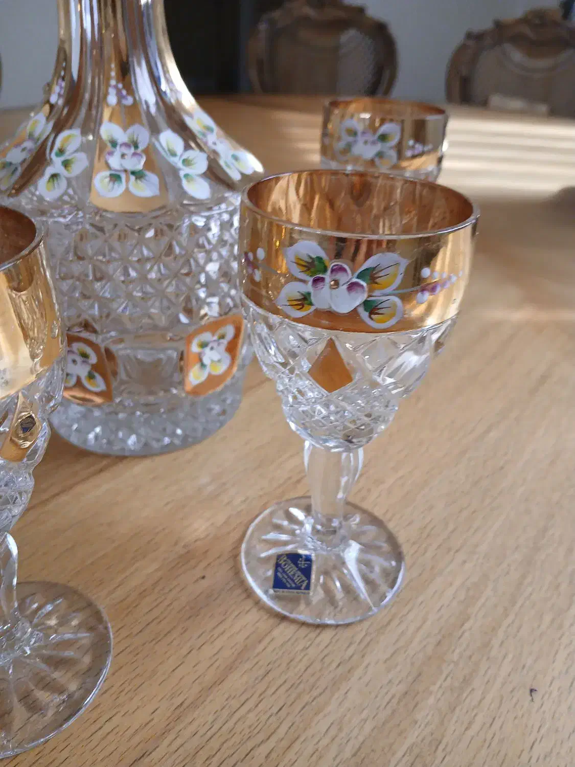 کریستال چک بوهمیا نوی نو طلا کوب|ظروف سرو و پذیرایی|تهران, زعفرانیه|دیوار