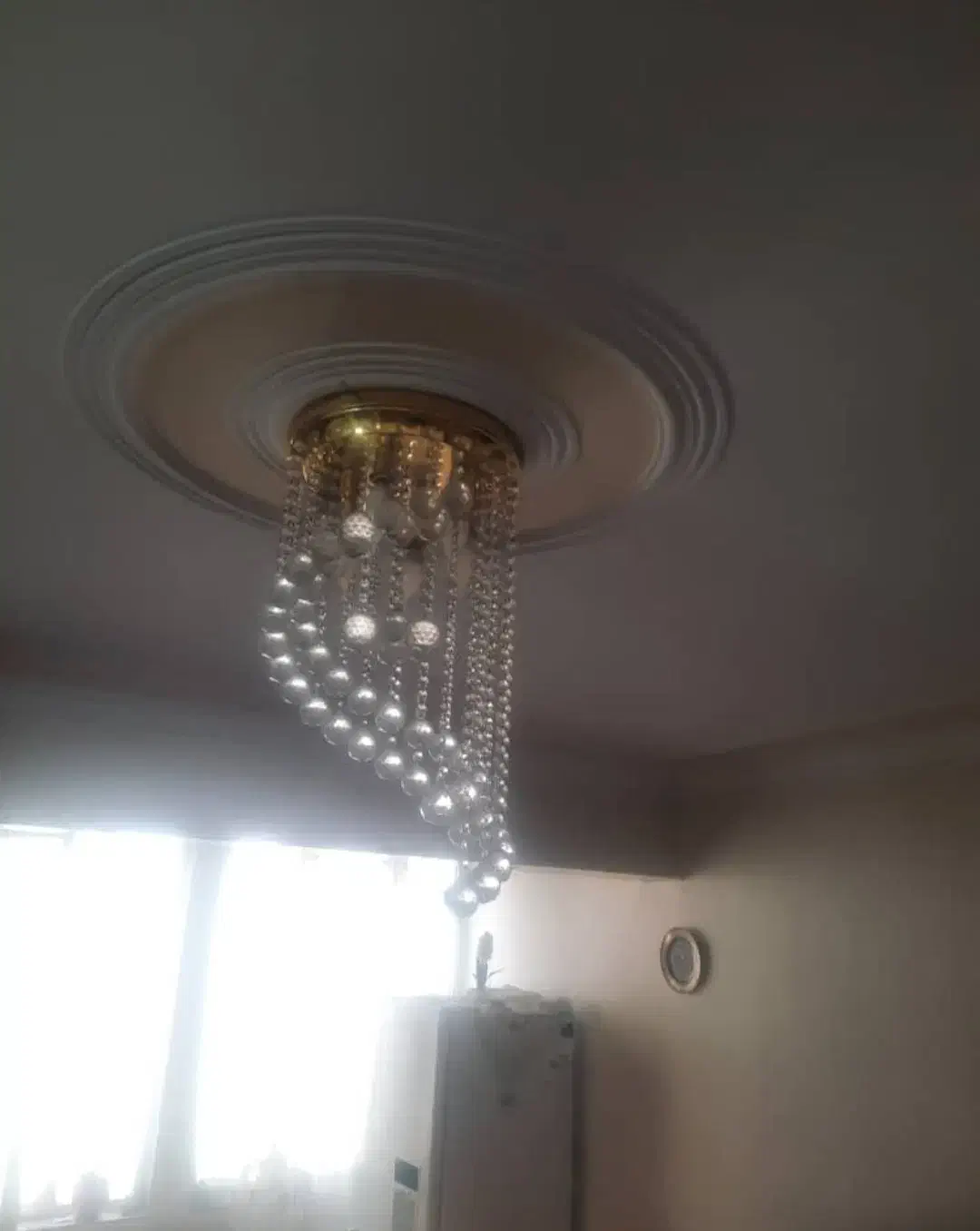 لوستر ۶ شعله کریستال مدل حلزونی|لوستر و چراغ آویز|تهران, سردارجنگل|دیوار