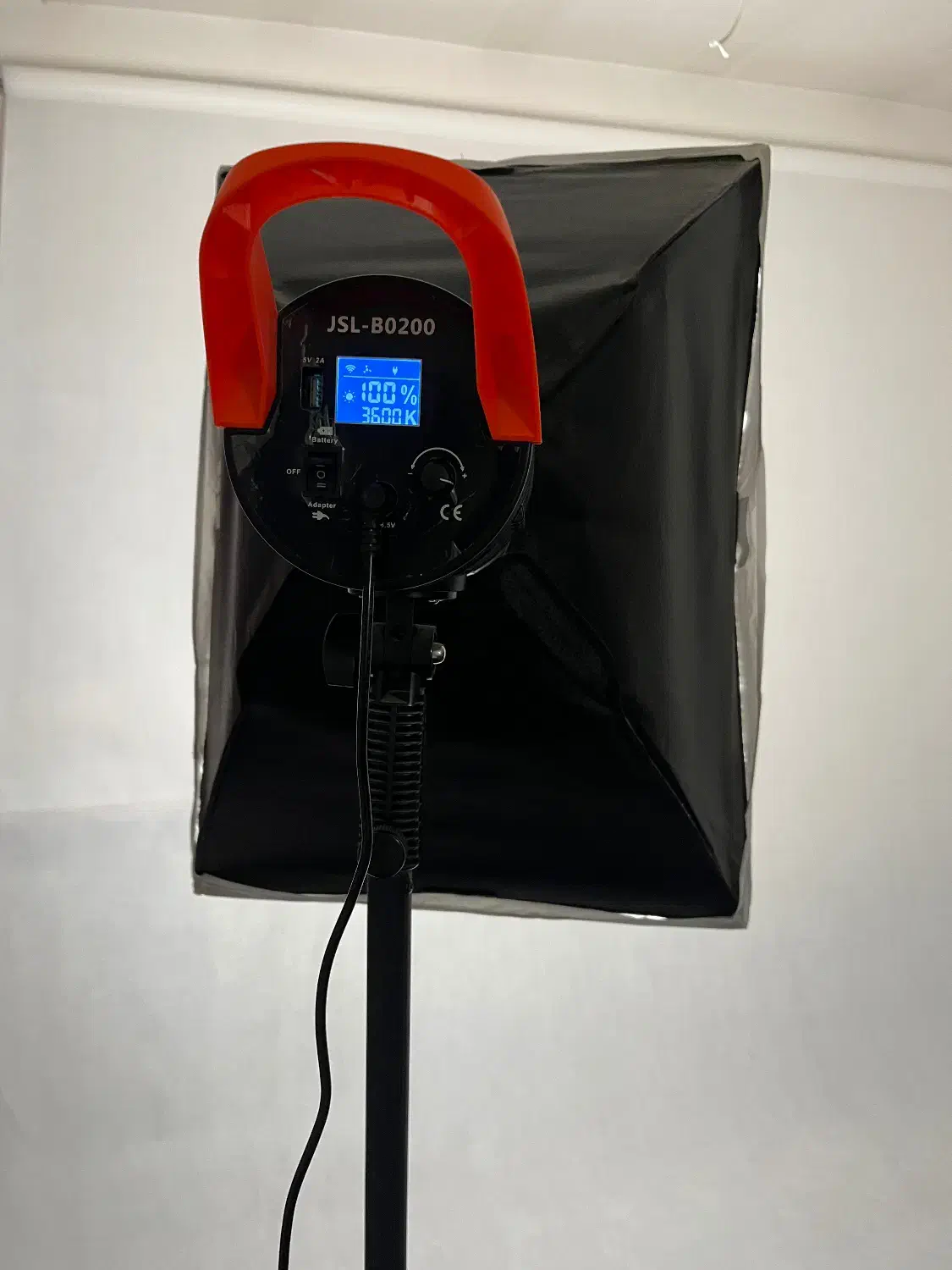 نور ال ای دی با سافت باکس و پایه|دوربین عکاسی و فیلمبرداری|گنبد کاووس, |دیوار