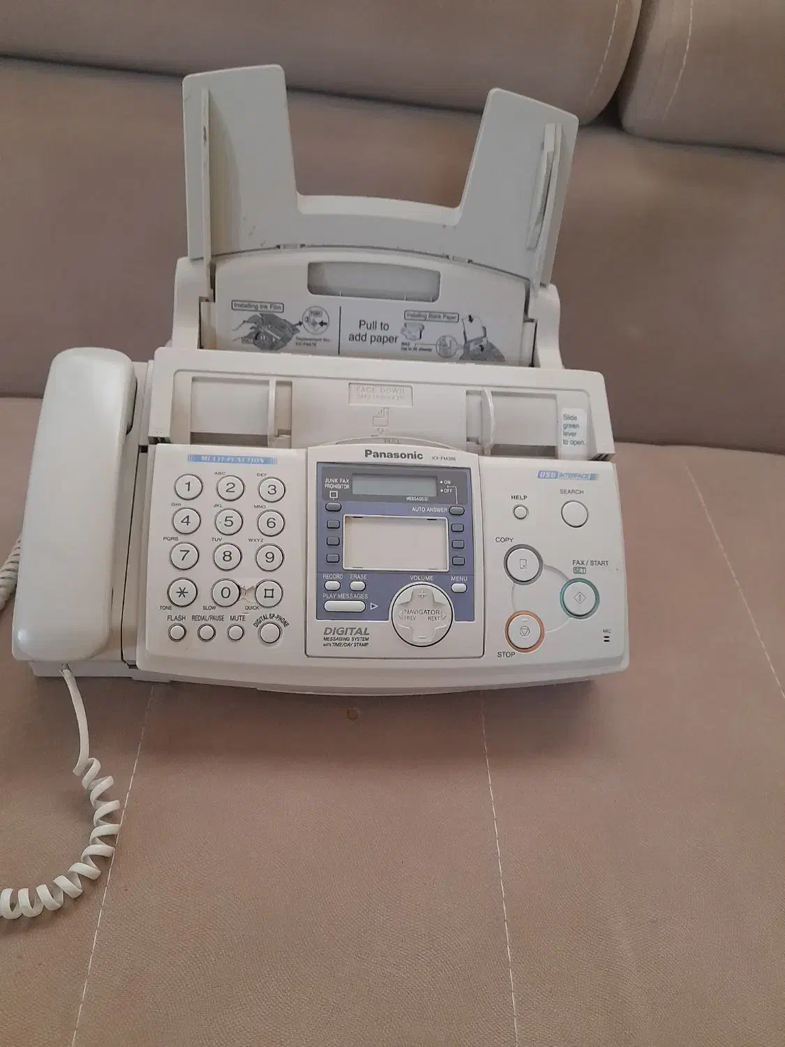 فَکس-فتوکپی پاناسونیک اصلی مدل KX-FM386CXمالزی|پرینتر، اسکنر، کپی، فکس|کرمانشاه, |دیوار