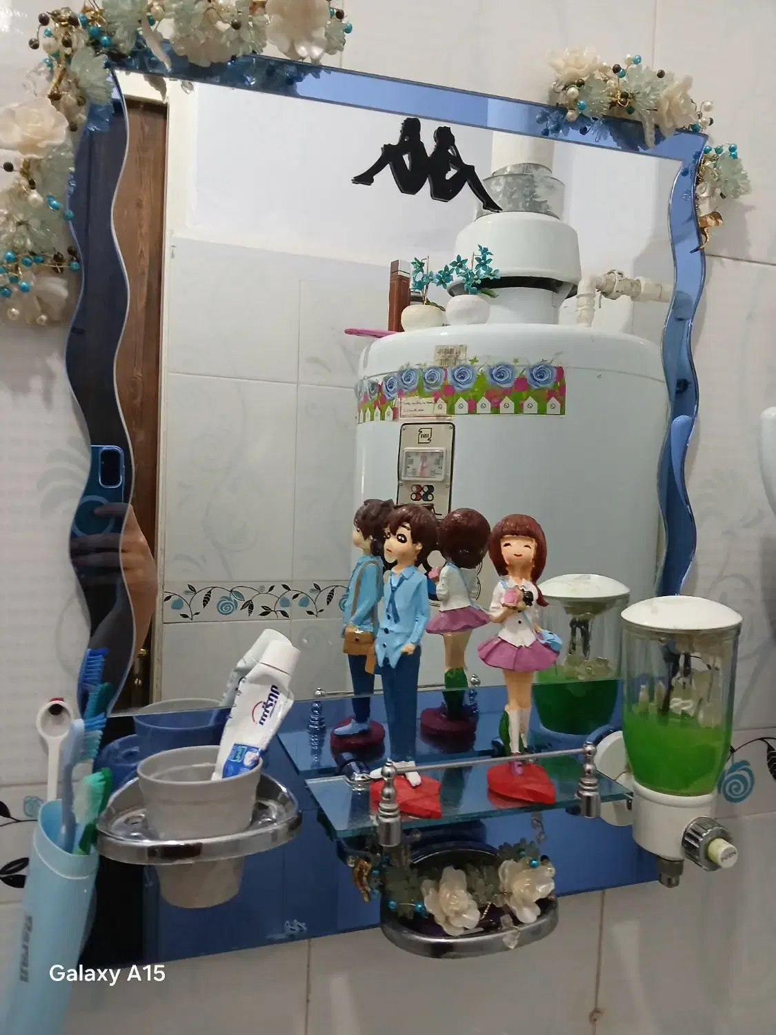 آینه روشویی بسیار زیبا دستشویی شیک|لوازم حمام|نهاوند, |دیوار