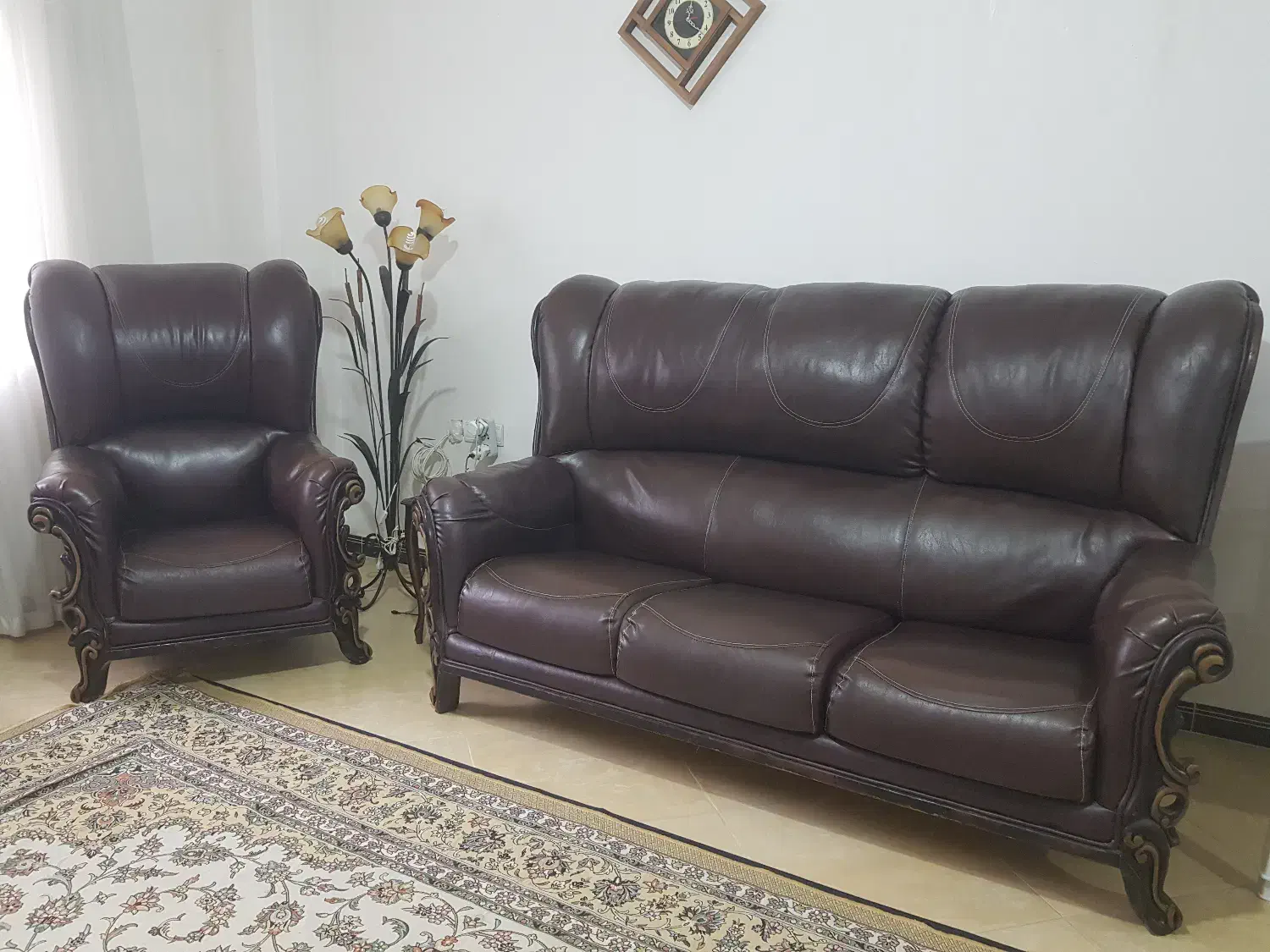 مبلمان چرمی 7 نفره|حراج|لاهیجان, گلستان|دیوار