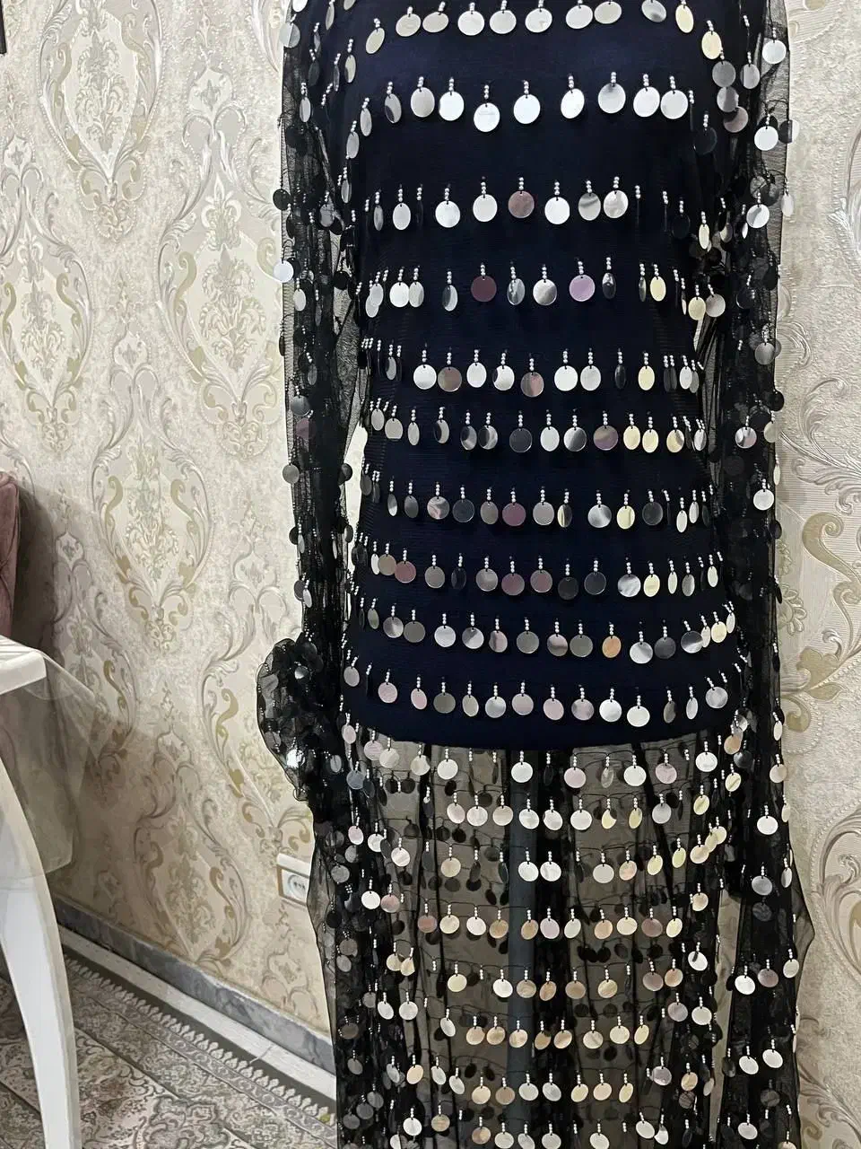 منجوق دوزی|لباس|سنندج, |دیوار