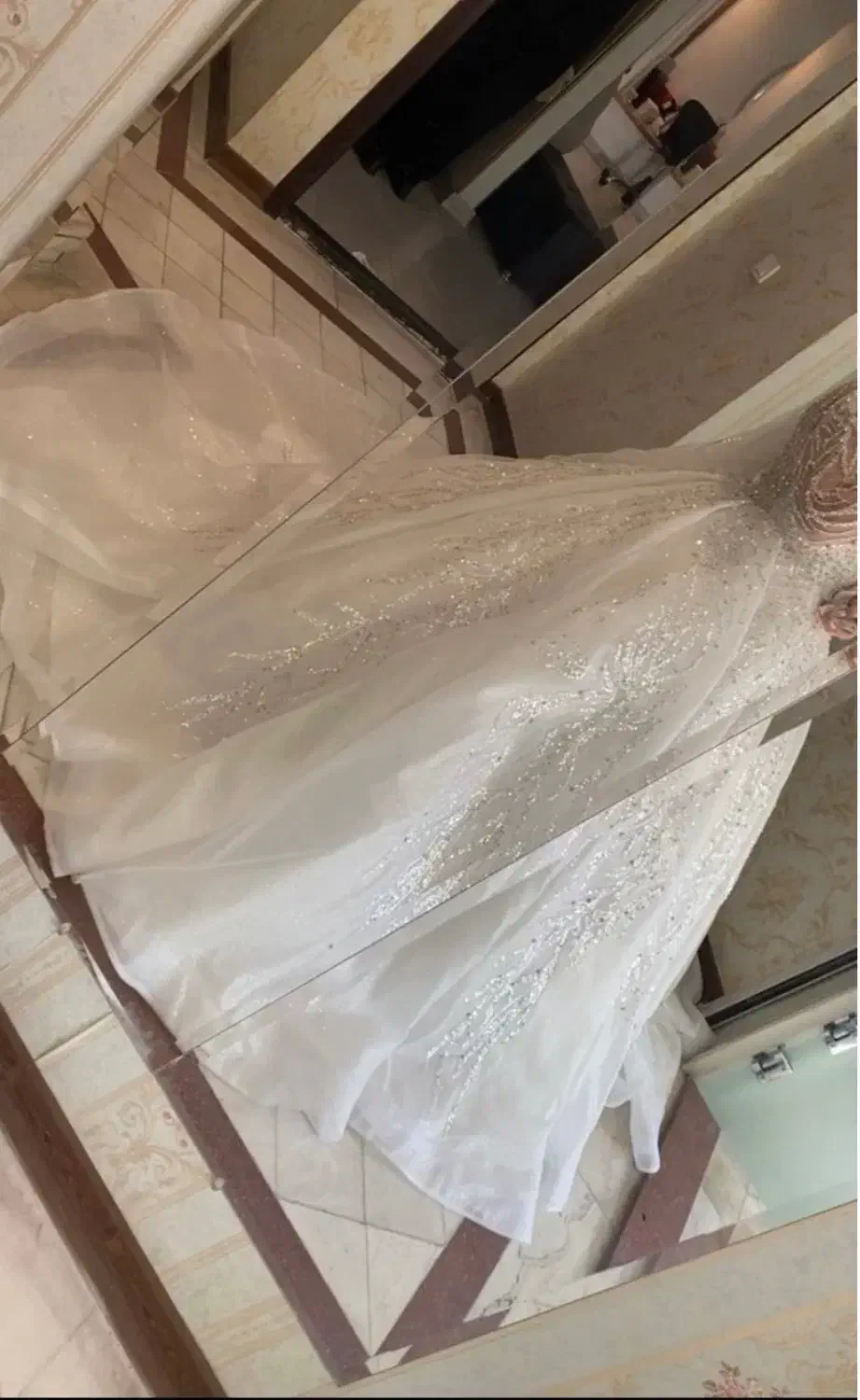 لباس عروس مدل عربی پوشیده|لباس|رباط‌کریم, رباط‌کریم|دیوار