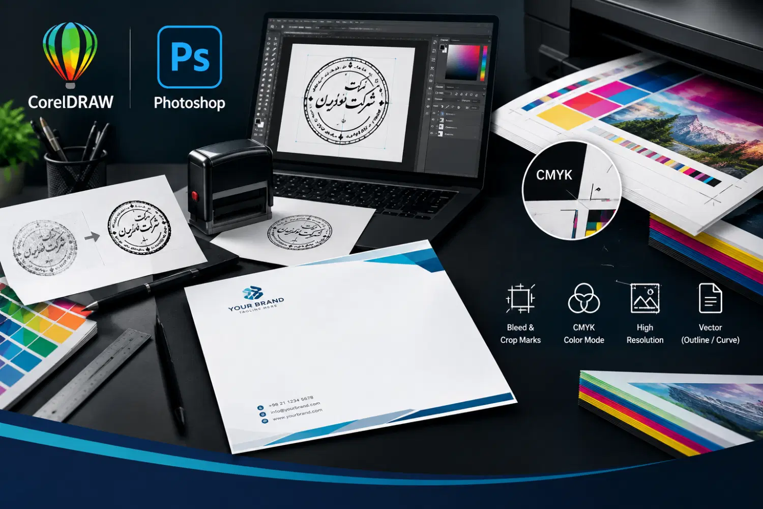 نیاز به طراح گرافیک مسلط به Corel و Photoshop|استخدام هنری و رسانه|تهران, فلاح|دیوار