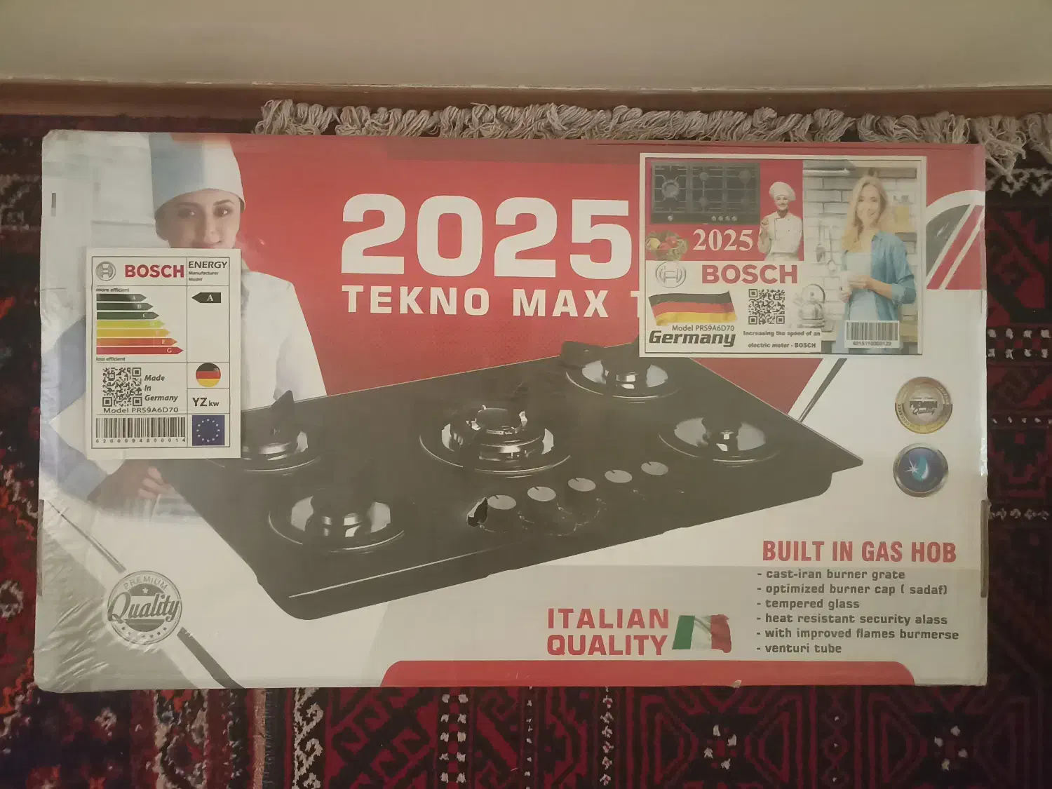 اجاق گاز رومیزی شیشه‌ای tekno max|اجاق گاز و لوازم برقی پخت‌وپز|شیراز, نصر|دیوار