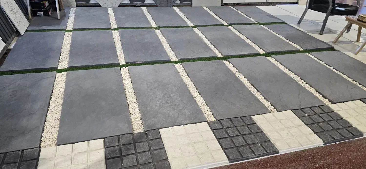 بتن اکسپوز کف موزائیک سنگفرش|مصالح و تجهیزات ساختمان|اصفهان, مشکین|دیوار