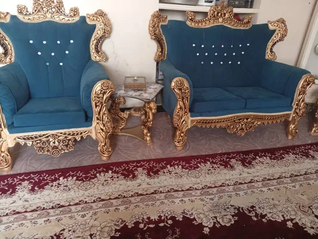 مبل سلطنتی|مبلمان خانگی و میز عسلی|دوگنبدان, |دیوار