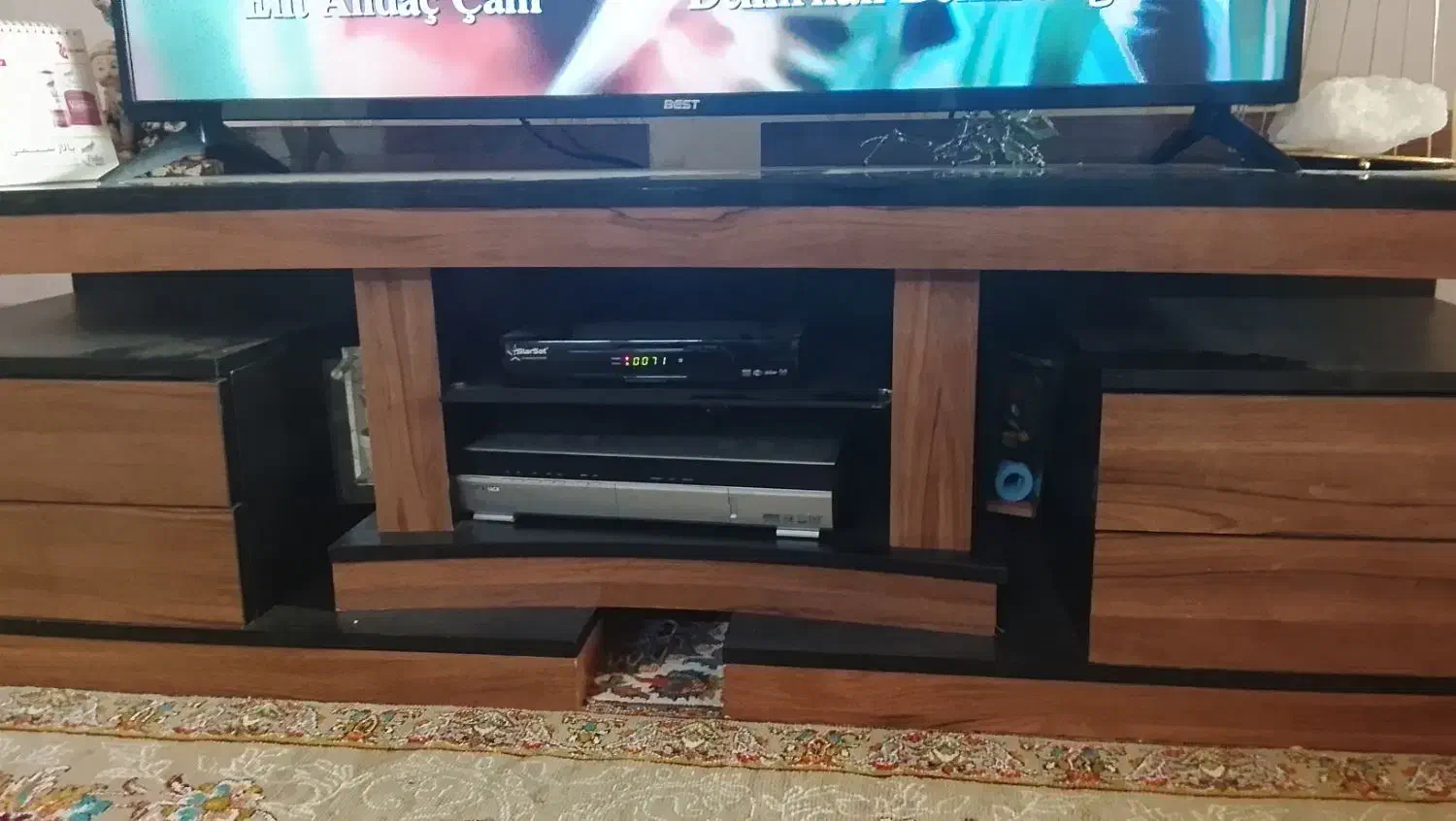 زیر تلویزیونی چوبی|میز تلویزیون|شیراز, کلاهدوز|دیوار