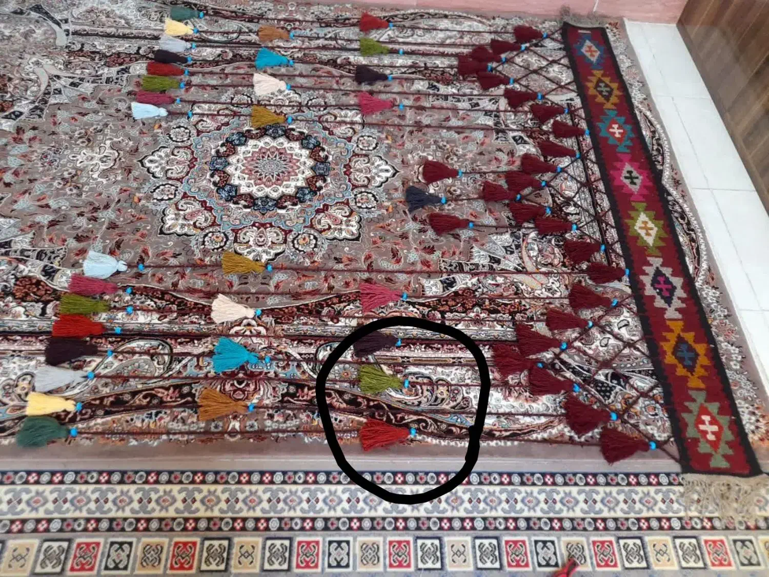 رودری پشمی سنتی|پرده، رانر، رومیزی|مشهد, بهارستان|دیوار