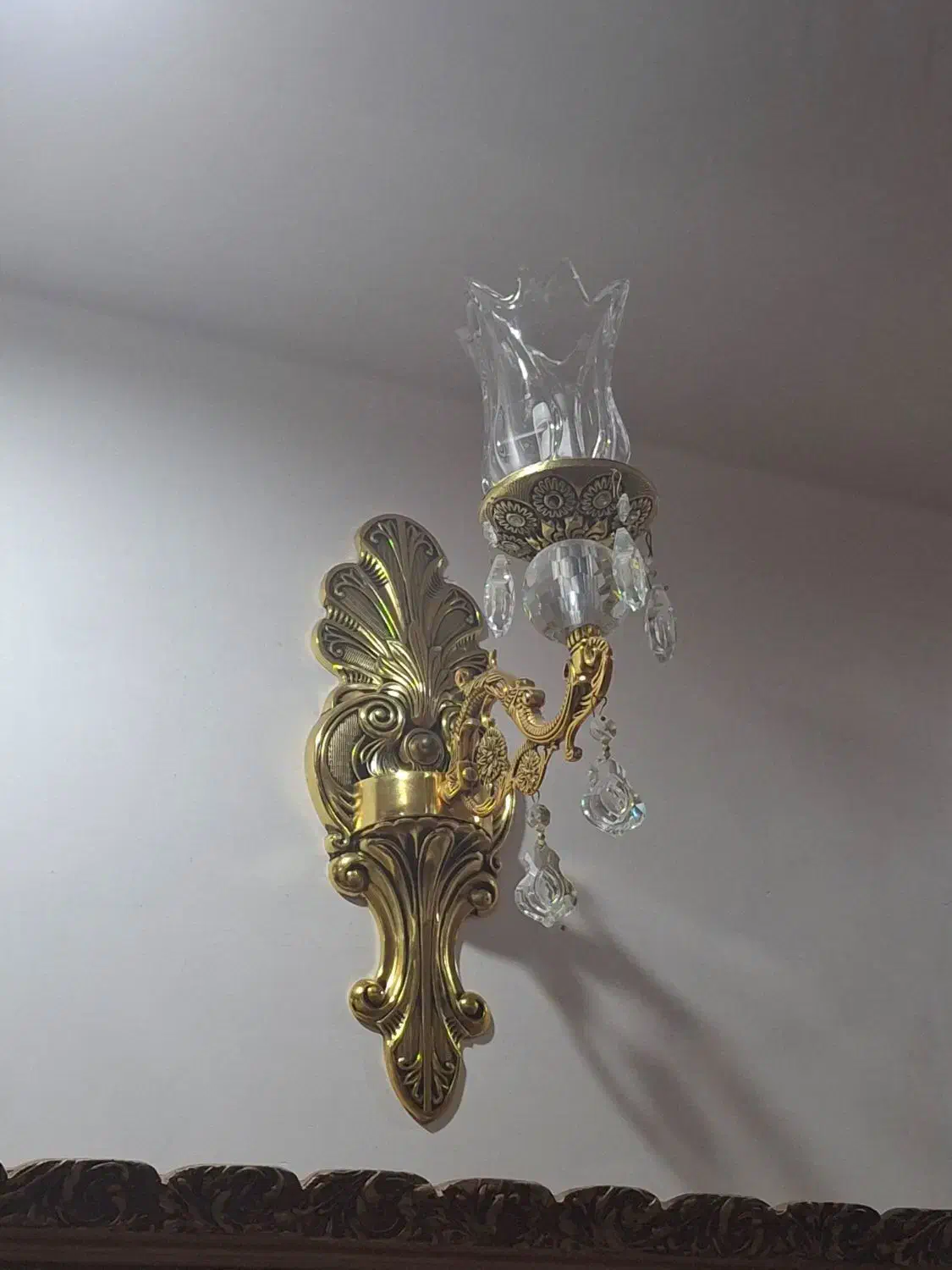 برنزسنگین ۶شاخه ویک عدیوارکوب|لوستر و چراغ آویز|همدان, |دیوار