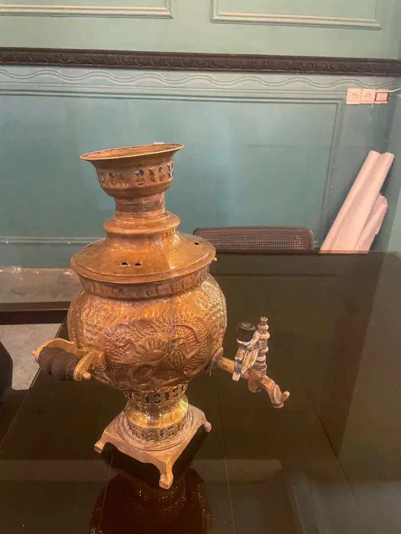 سماور ذغالی برنجی ۳ لیتری|سماور، چای‌ساز، قهوه‌ساز|ارومیه, |دیوار