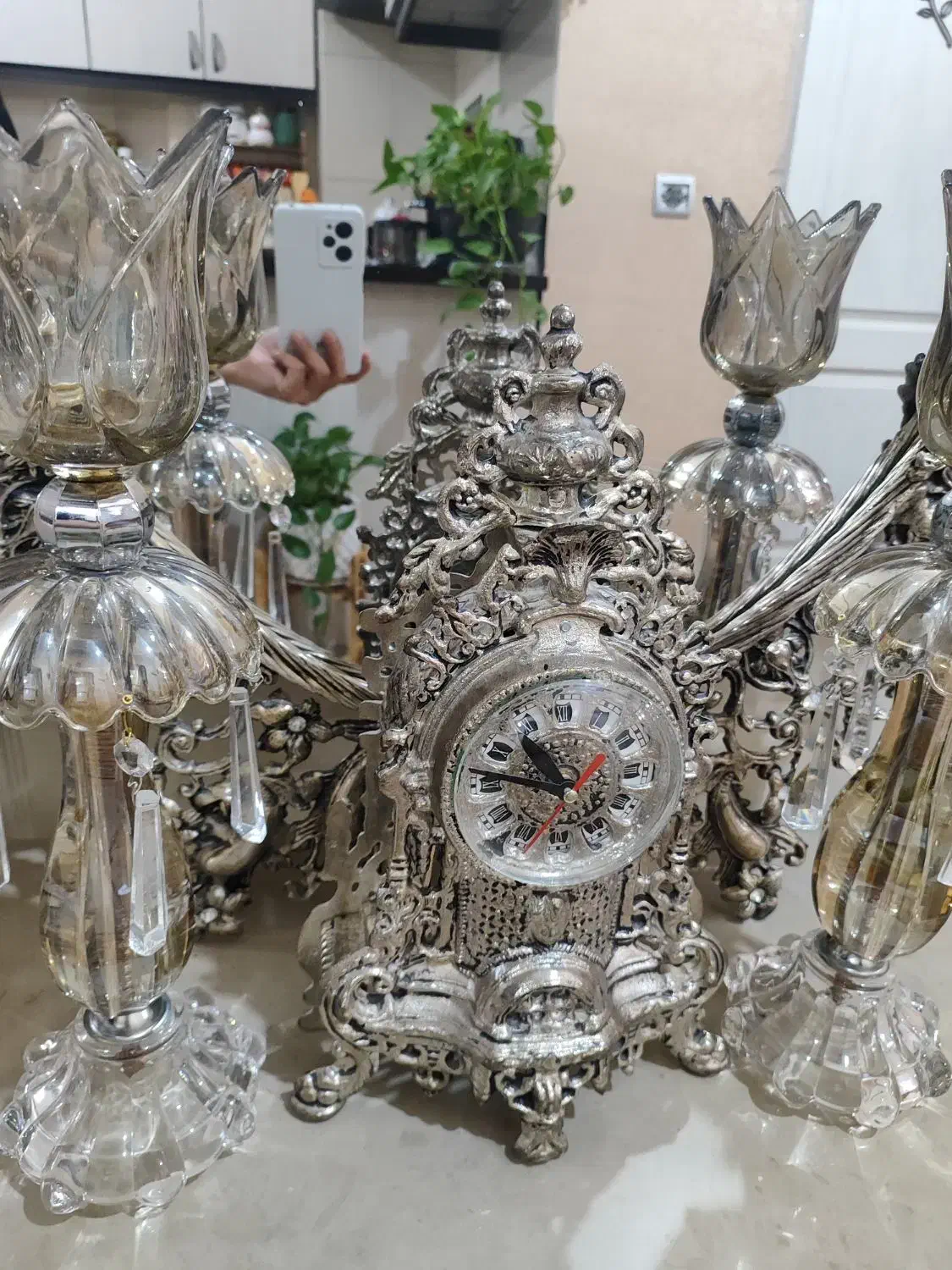 آیینه و شمعدان و ساعت|آینه|قم, پردیسان|دیوار