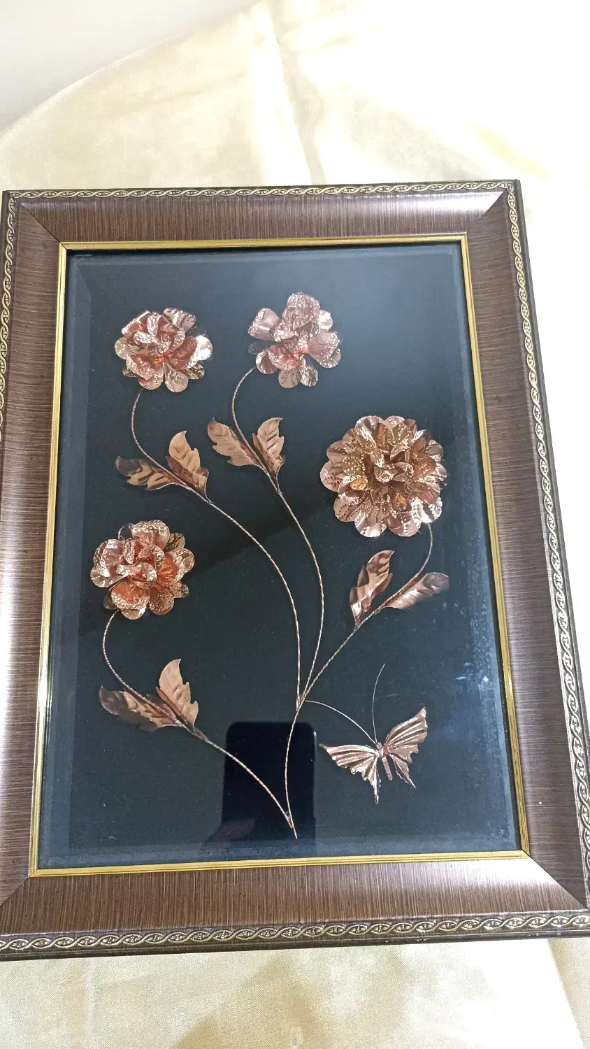 تابلو چهار گل مسی|تابلو، نقاشی، عکس|تهران, سازمان برنامه جنوبی|دیوار