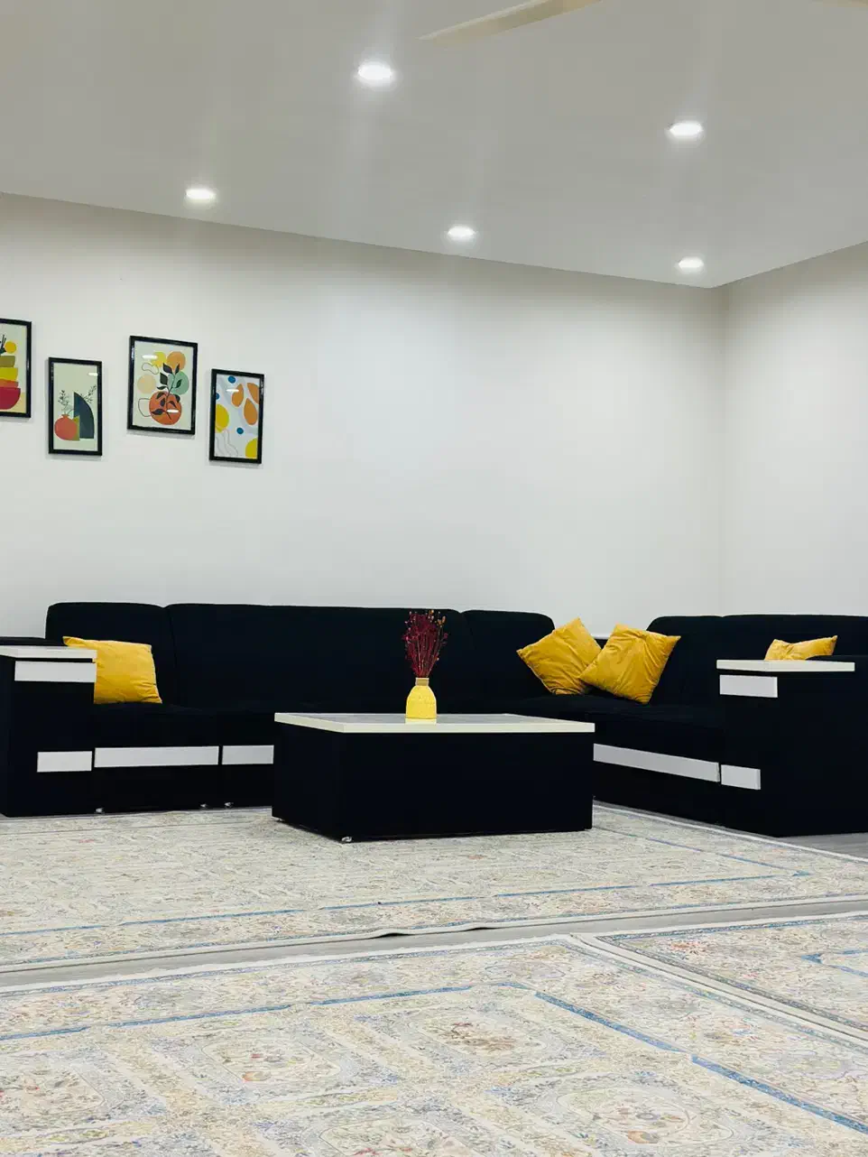 مبل طرح L هفت نفره تمیز|مبلمان خانگی و میز عسلی|گنبد کاووس, |دیوار